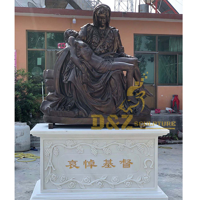 The Pieta bronze sculpture for church