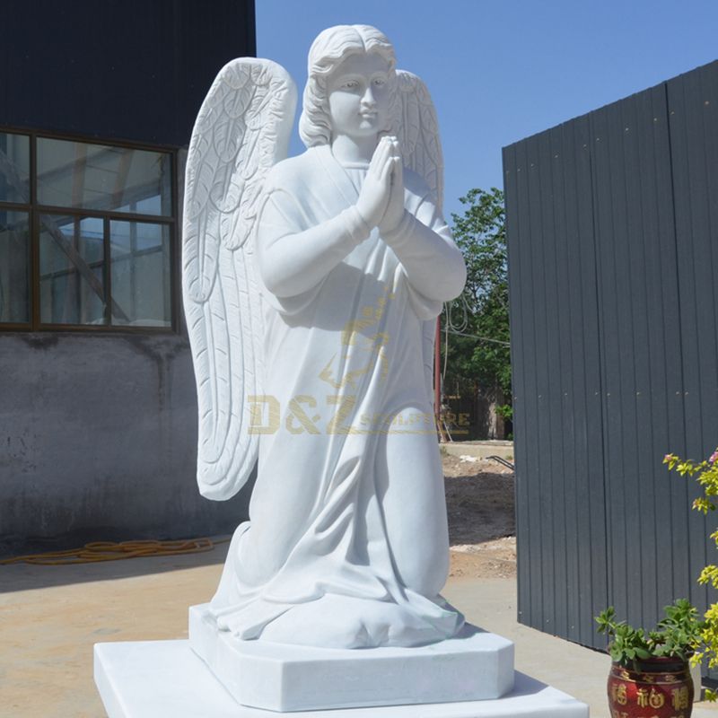 Marble Stone Angel Praying Statues Sculptures