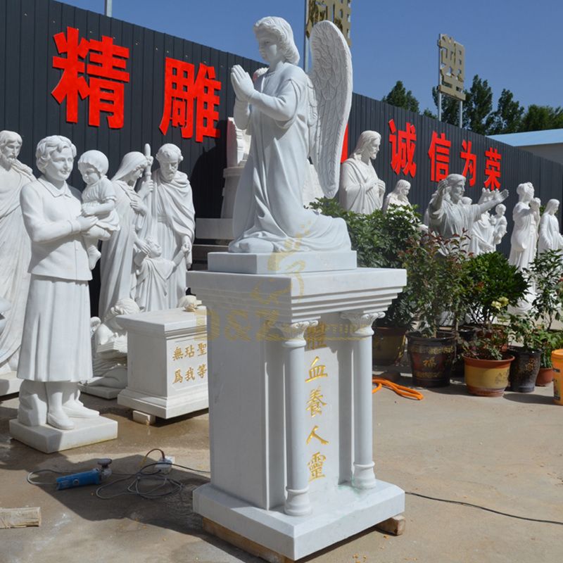 Marble Stone Angel Praying Statues Sculptures