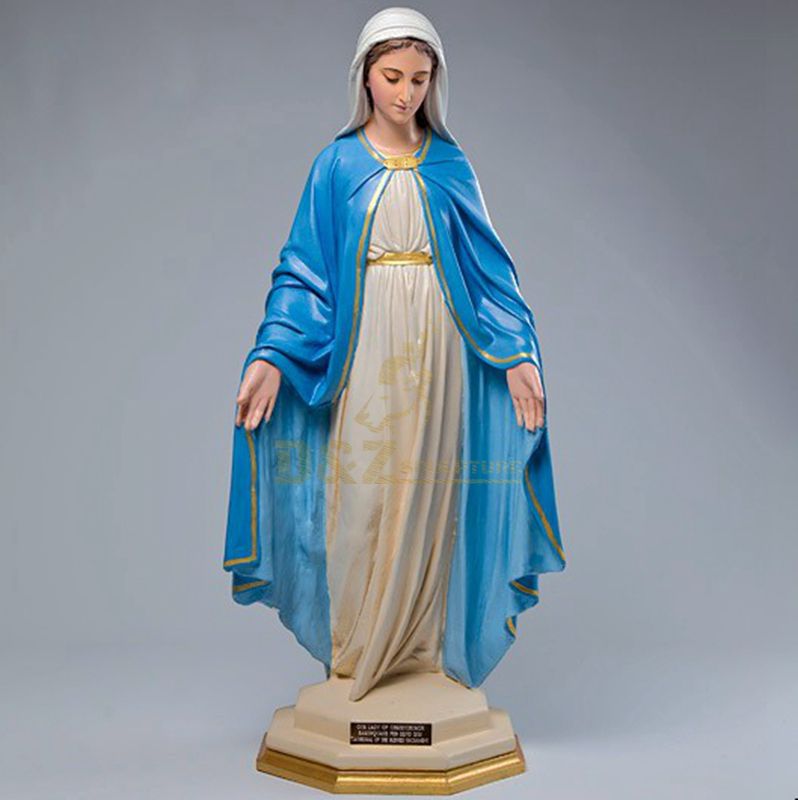 Resin Pure White Mary Figurine Virgin Mary Statues