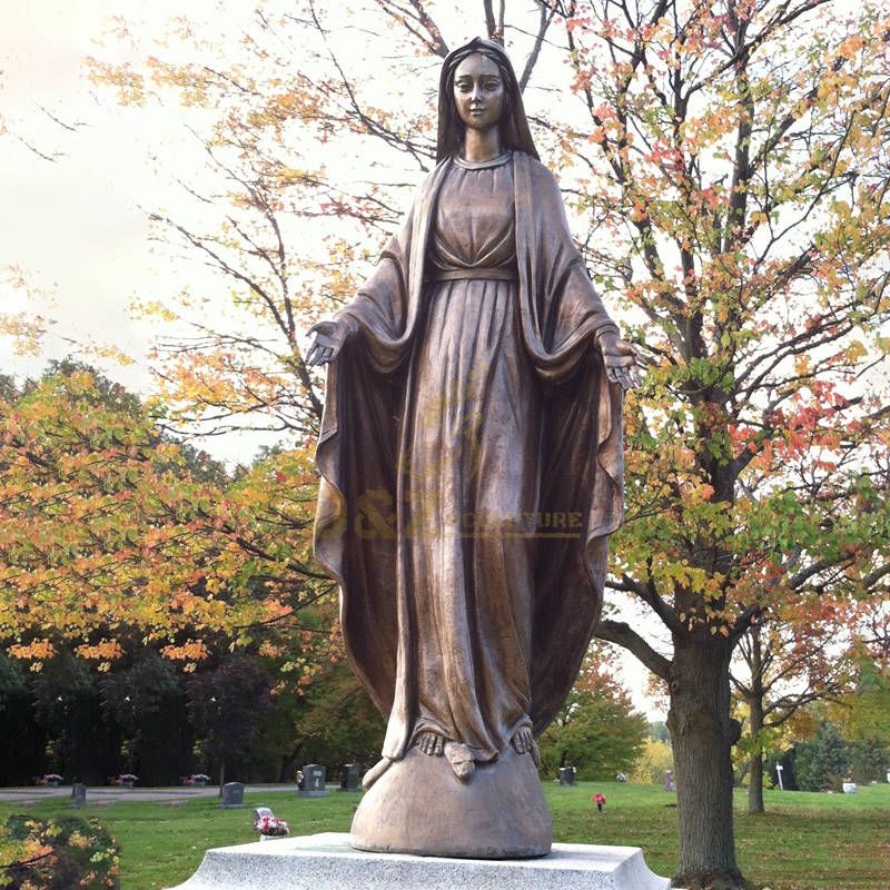 Life Size Bronze Virgin Mary Statue Catholic Statues