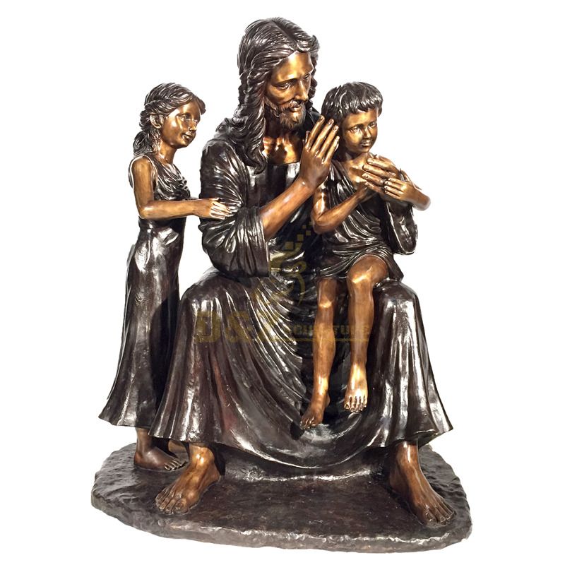 Hot Sale Religious Catholic Life Size Bronze Jesus Holy Family Garden Statues