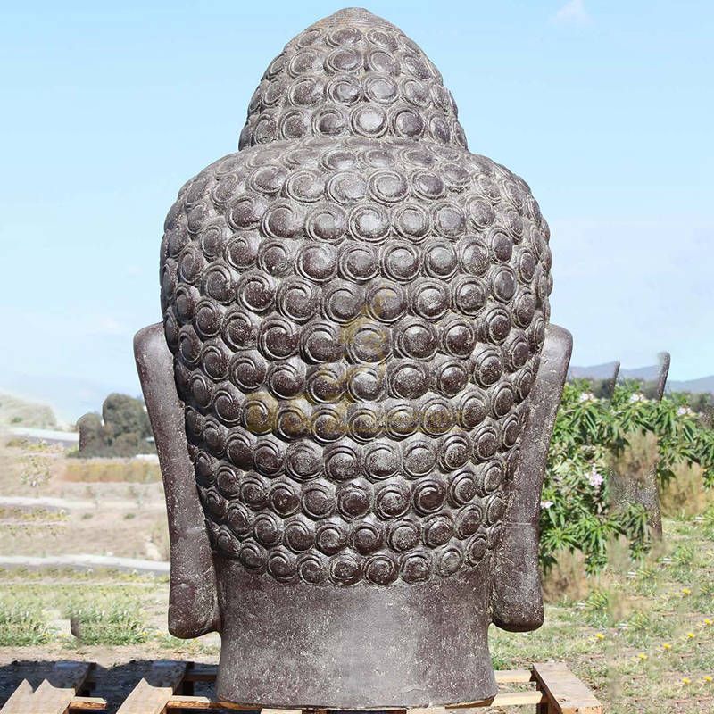 Garden Decoration Hand Carved Stone Buddha Head Statue