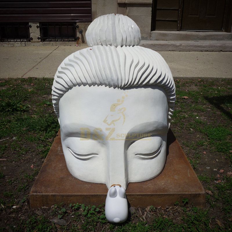 Outdoor Garden Buddha Head Statue